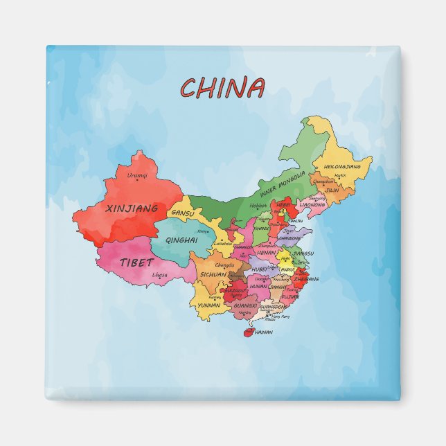 China Map Magnet (Front)