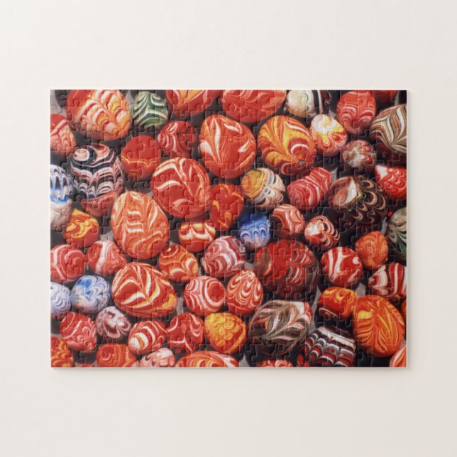 China, Ming Tombs, Painted Glass Souvenirs Jigsaw Puzzle (Horizontal)