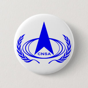 China National Space Administration - CNSA 6 Cm Round Badge