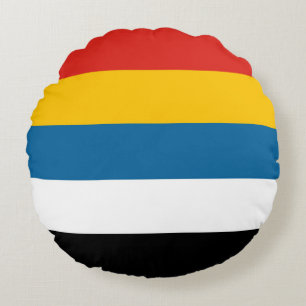 china old flag country symbol Manchukuo history Round Cushion