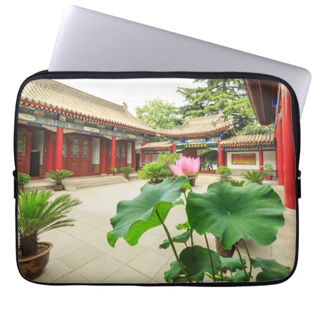 China Pagoda Interior Laptop Sleeve (Front)