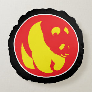 China Panda Chinese National Animal Flag Round Cushion
