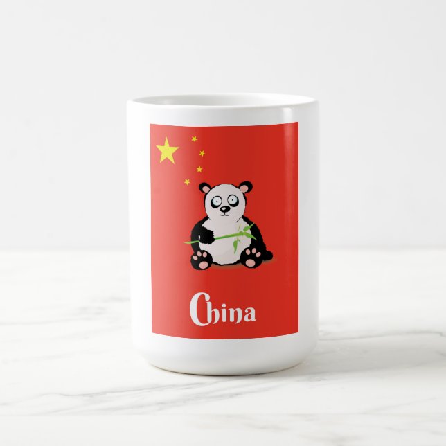 China Panda travel poster. Coffee Mug (Center)