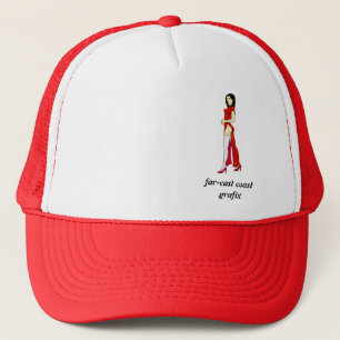 china pin up trucker hat