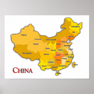 CHINA PROVINCES POSTER