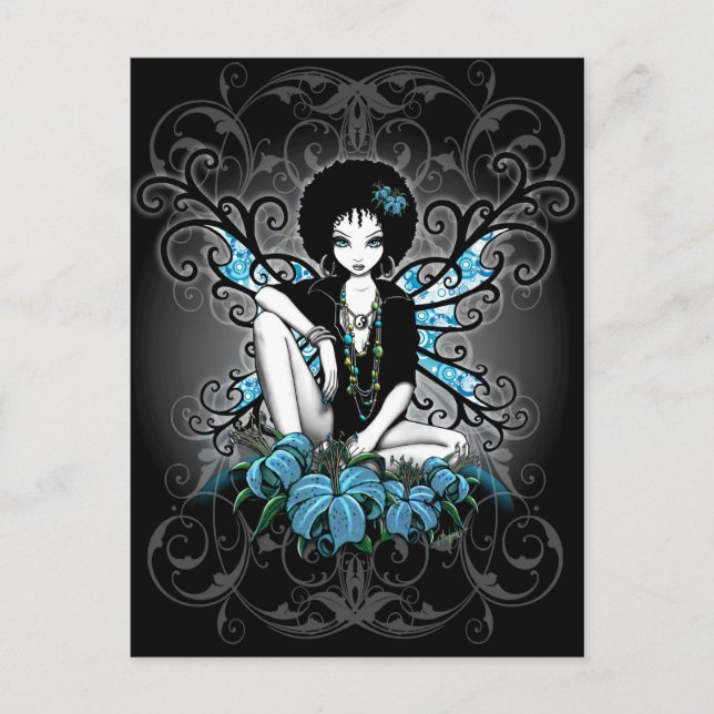 China Retro Lilly Fantasy Postcard (Front)