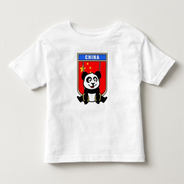 China Rings Panda Toddler T-Shirt (Front)