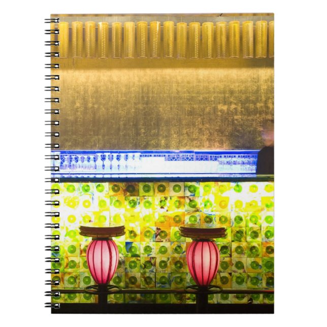 China, Shanghai. Bar in the Xin Tian Di bar 2 Notebook (Front)