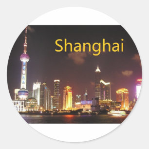 China Shanghai (St.K) Classic Round Sticker