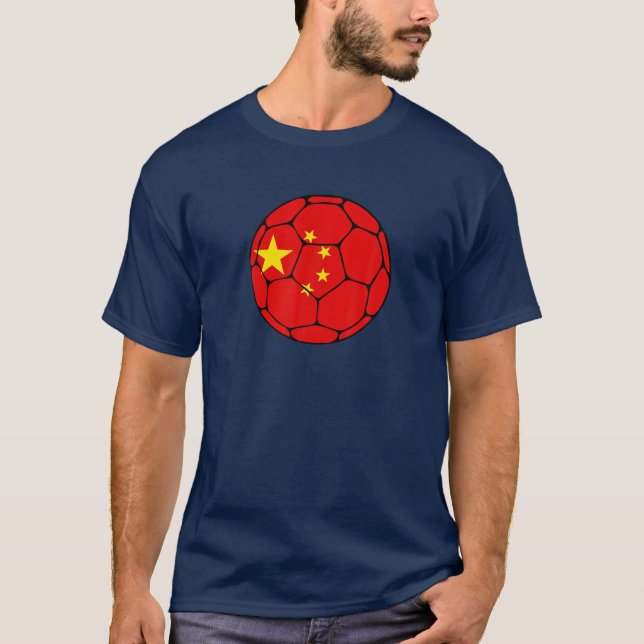 China Soccer Team Supporter China Flag Man T-Shirt (Front)