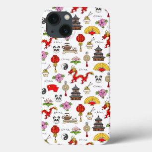 China Symbols Pattern iPhone 13 Case