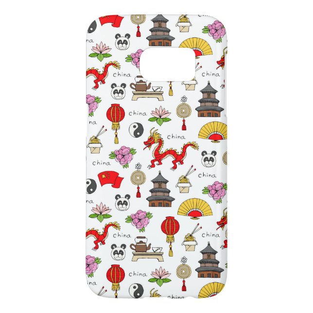 China Symbols Pattern Case-Mate Samsung Galaxy Case (Back)