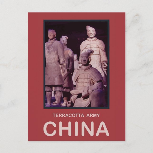China Terracotta Army Postcard (Front)