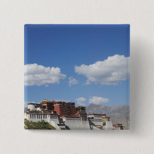 China, Tibet, Lhasa, Potala Palace 15 Cm Square Badge