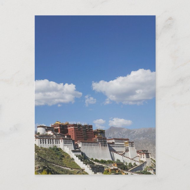 China, Tibet, Lhasa, Potala Palace Postcard (Front)