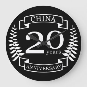 China Traditional wedding anniversary 20 years Large Clock