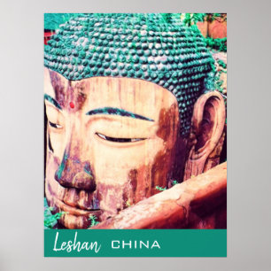 China travel Leshan Giant Buddha Poster