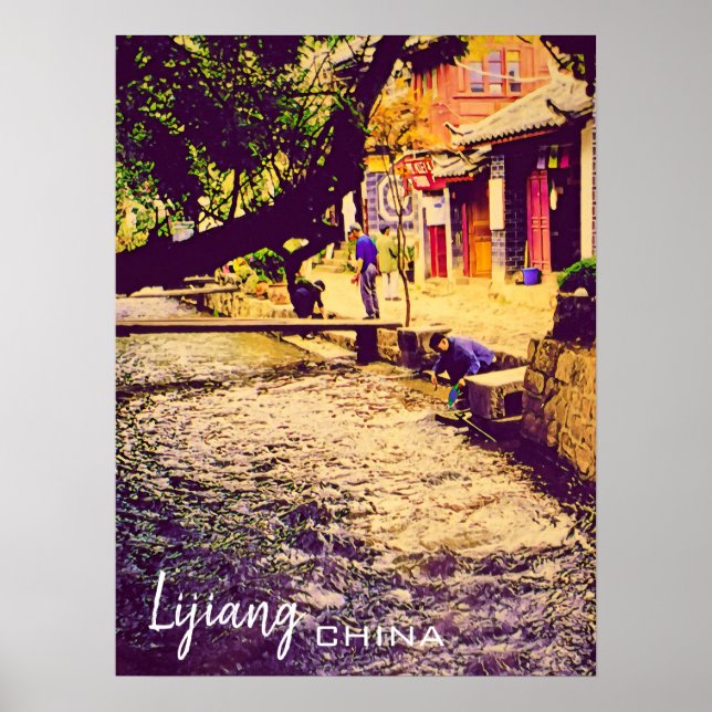 China travel Lijiang Yunnan Province Poster (Front)