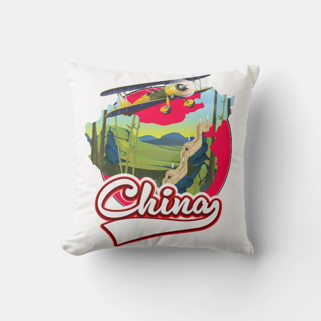 China Travel map logo Cushion (Front)