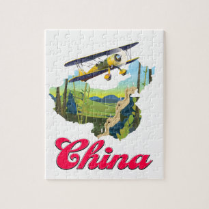 China travel map poster jigsaw puzzle