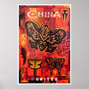 China Travel Poster Chinese Art United Print