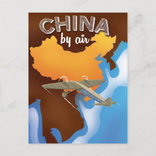 China Vintage Travel poster art Postcard