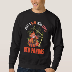 China Wildlife Animal Bamboo Just A Girl Who Loves Sweatshirt