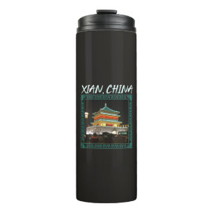 China's Ancient Xian Bell Tower Thermal Tumbler
