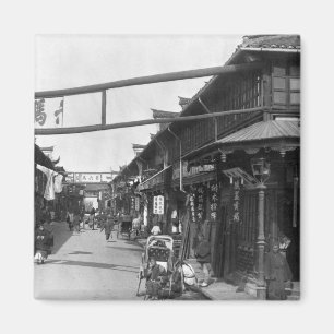 Chinatown in Shanghai, late 19th century Magnet