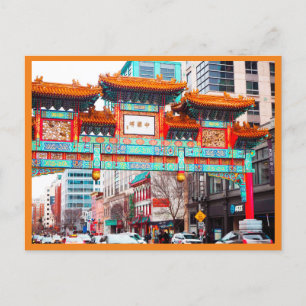 Chinatown in Washington DC.    Holiday Postcard