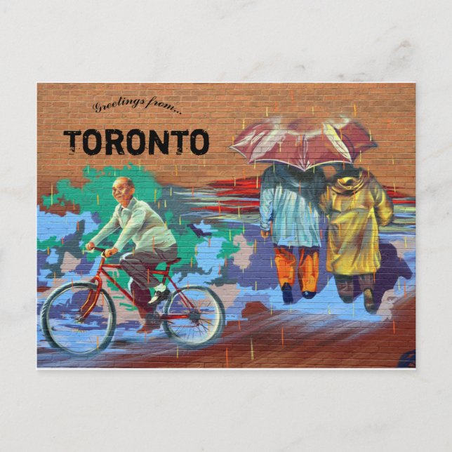 Chinatown Mural Toronto Ontario Canada Postcard (Front)