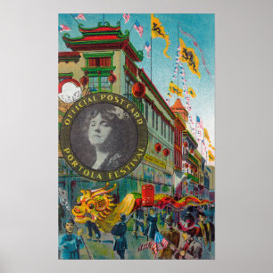 Chinatown Parade for Portola Festival Poster