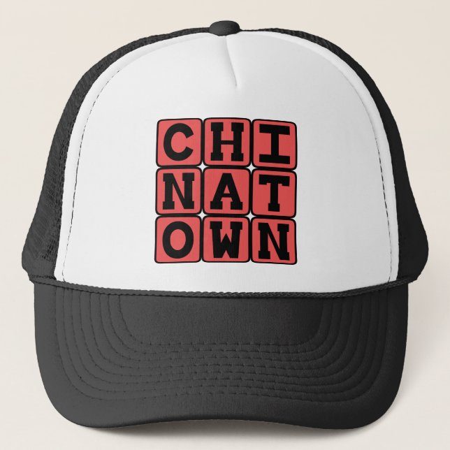 Chinatown, San Francisco District Trucker Hat (Front)
