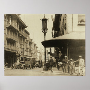 Chinatown Street in San Francisco Poster