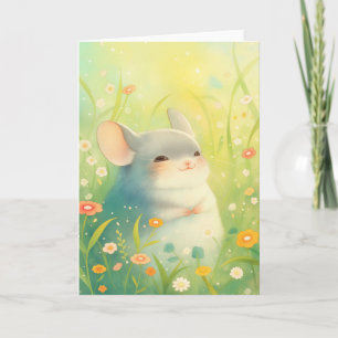 Chinchilla Blissful Garden Card
