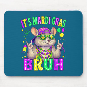 Chinchilla bruh mardi gras boys girls kids carniva mouse pad