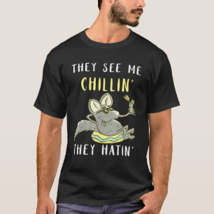Chinchilla Chillin Rodent Pet Bushy Tailed  Chinch T-Shirt