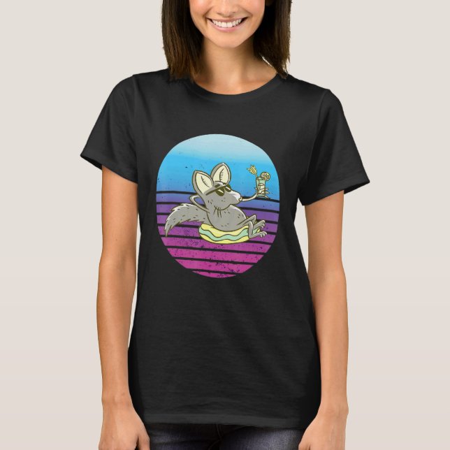 Chinchilla  Chinchillas Relax Retro Vacation Pet T-Shirt (Front)