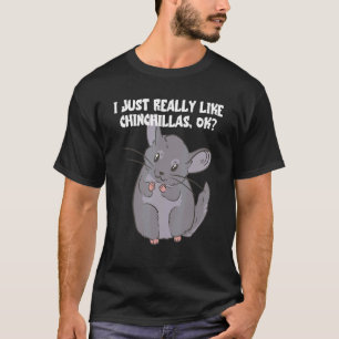 Chinchilla Cute Rodent Pet Chinchilla  Ears Pet T-Shirt