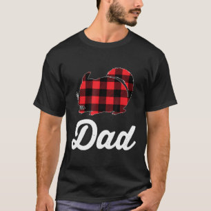 Chinchilla Dad Red Plaid Rodent Owner Gag T-Shirt