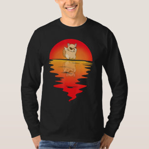 Chinchilla Dancing Vintage Sunset Chinchilla Owne T-Shirt