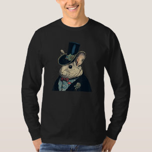 Chinchilla English Gentleman Funny Pet Victorian T-Shirt