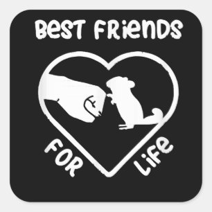 Chinchilla Gift Cute Chinchillas Gift Square Sticker