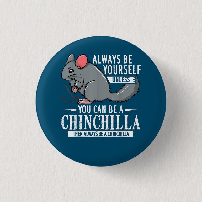 Chinchilla Gift Funny Cute Pet 3 Cm Round Badge (Front)