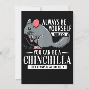 Chinchilla Gift Funny Cute Pet Holiday Card