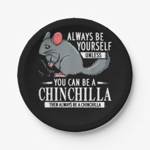 Chinchilla Gift Funny Cute Pet Paper Plate