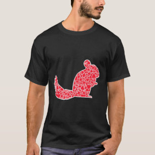 Chinchilla Hearts Valentine's Day Rodent Girl T-Shirt