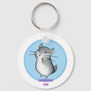 Chinchilla hug key ring