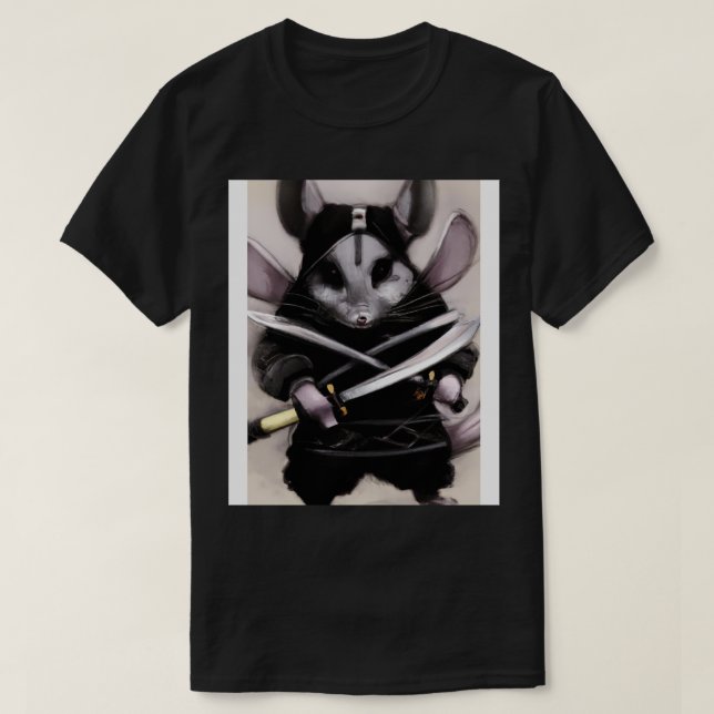 Chinchilla in a ninja costume T-Shirt (Design Front)