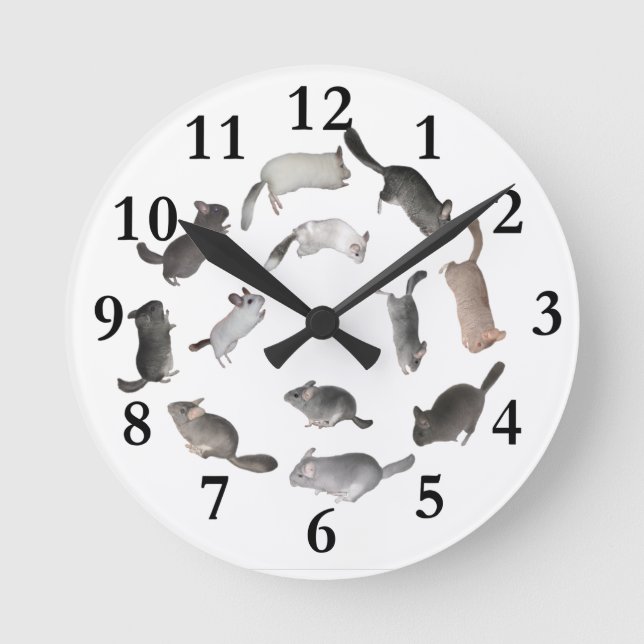 Chinchilla jumping clock (Front)